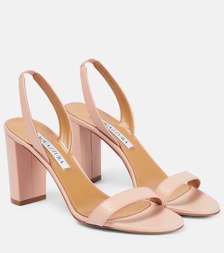 So Nude Block leather sandals - Aquazzura - Modalova