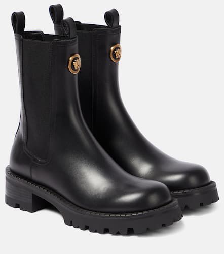 Medusa leather Chelsea boots - Versace - Modalova