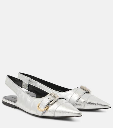 Voyou metallic leather slingback flats - Givenchy - Modalova