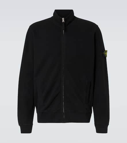 Compass cotton fleece zip-up sweater - Stone Island - Modalova