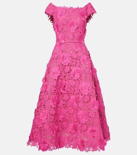 Guipure lace midi dress - Monique Lhuillier - Modalova