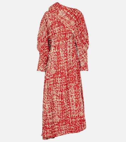 Draped jacquard midi dress - Bottega Veneta - Modalova