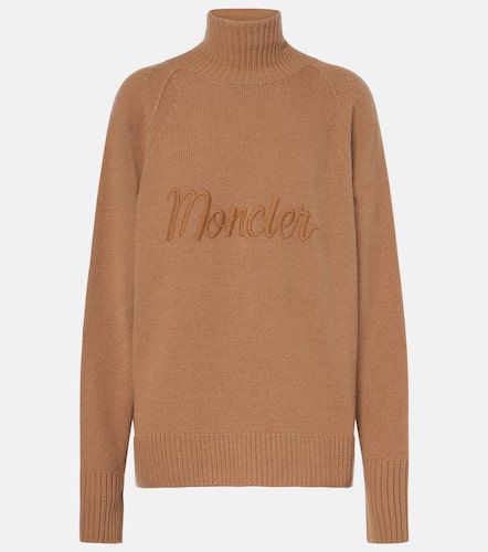 Wool and cashmere turtleneck sweater - Moncler - Modalova