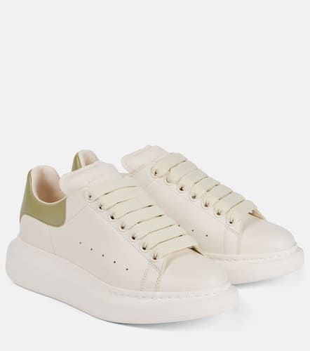 Oversized leather sneakers - Alexander McQueen - Modalova