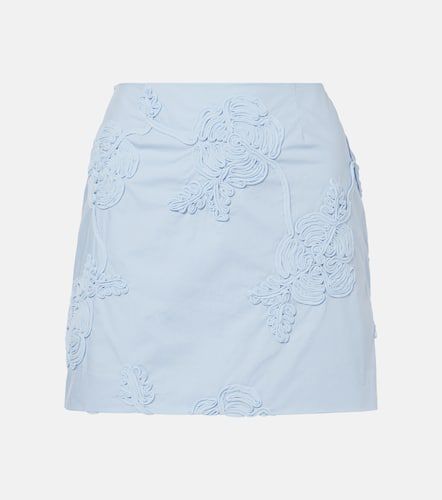 Floral embroidered cotton miniskirt - Rotate - Modalova