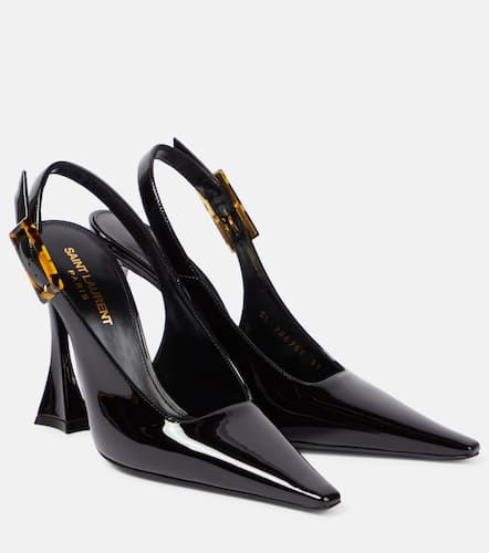 Dune 110 patent leather slingback pumps - Saint Laurent - Modalova