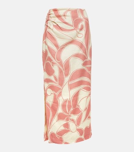 Falda larga Belletto de lino estampada - SIR - Modalova