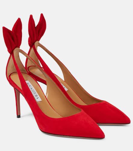 Aquazzura Bow Tie suede pumps - Aquazzura - Modalova