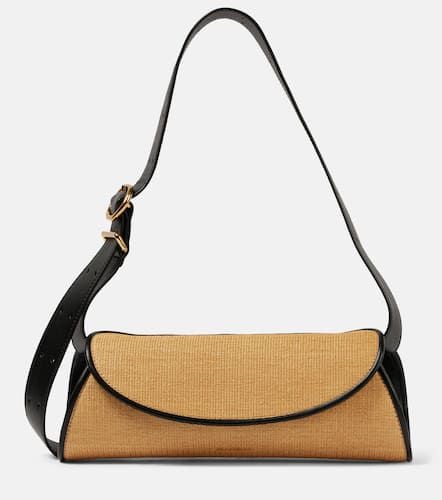 Cannolo Small leather-trimmed shoulder bag - Jil Sander - Modalova