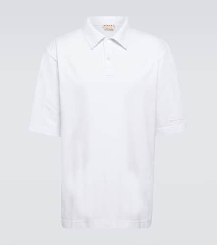 Oversized cotton jersey polo shirt - Marni - Modalova