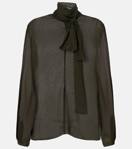 Alaïa Blusa de crepé georgette - Alaia - Modalova