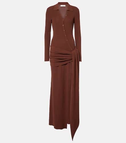 Saros draped cotton-blend maxi dress - Aya Muse - Modalova