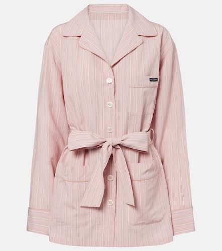 Camicia a righe con cintura - Dolce&Gabbana - Modalova