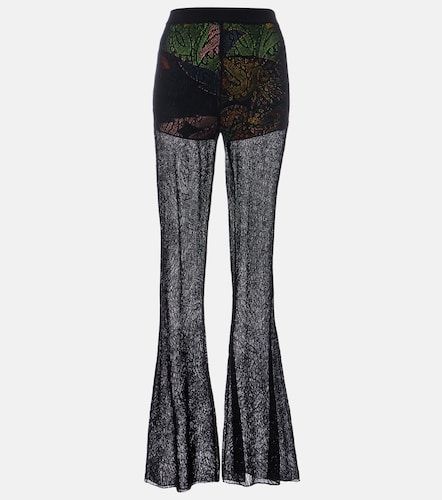 Pantalones flared de encaje de algodón - Etro - Modalova