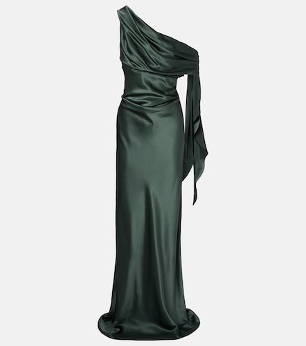 Draped asymmetric silk satin gown - The Sei - Modalova