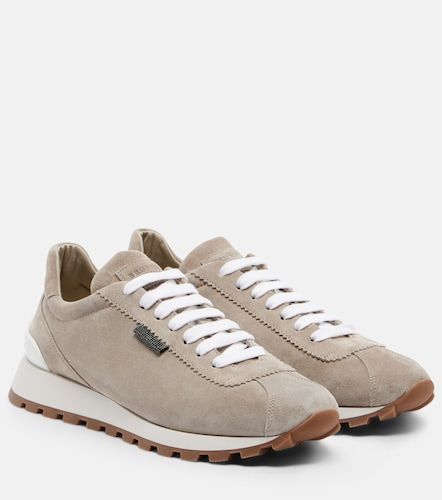 Monili suede sneakers - Brunello Cucinelli - Modalova