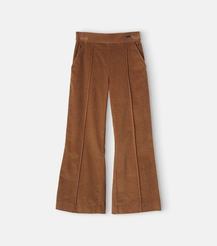 Pantalones flared de pana de algodón - Monnalisa - Modalova