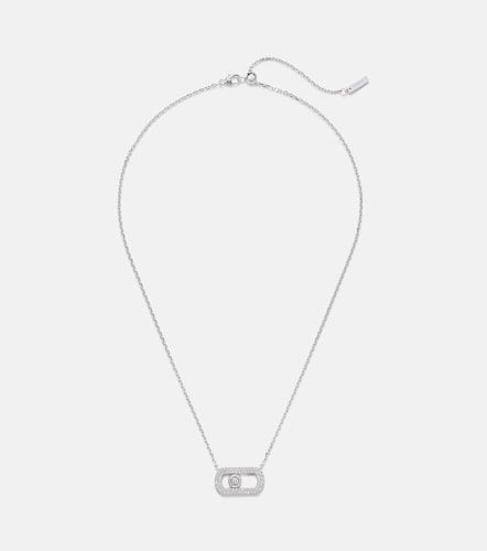 Collar de cadena So Move de oro blanco de 18 ct con diamantes - Messika - Modalova