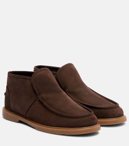 Stivaletti in suede con shearling - Yves Salomon - Modalova