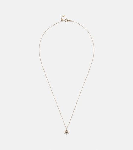Persée Collar Alphabet A de oro de 18 ct con diamantes - Persee - Modalova