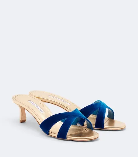 Mules Callydramu aus Samt - Manolo Blahnik - Modalova