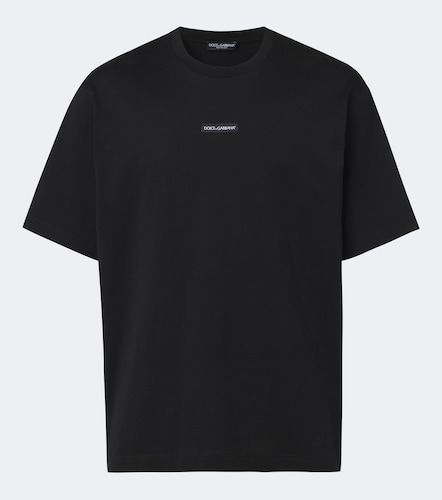 Camiseta de jersey de algodón con logo - Dolce&Gabbana - Modalova