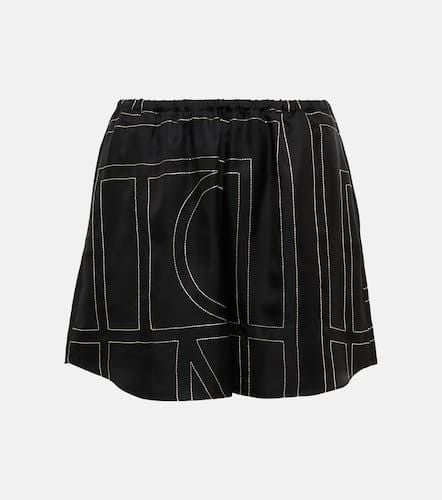 Toteme Logo silk shorts - Toteme - Modalova