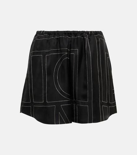 Toteme Logo silk shorts - Toteme - Modalova