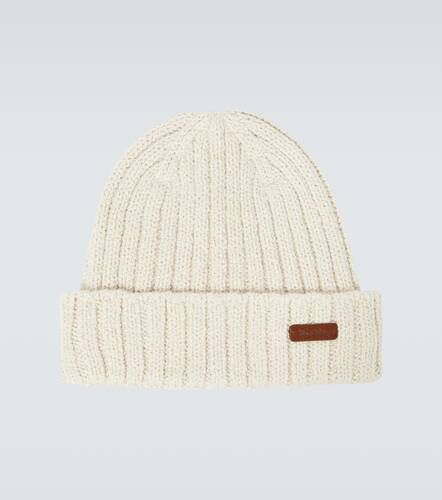 Niseko leather-trimmed cotton beanie - Loro Piana - Modalova