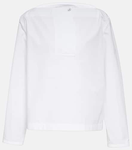 Cotton poplin pleated top - Jil Sander - Modalova