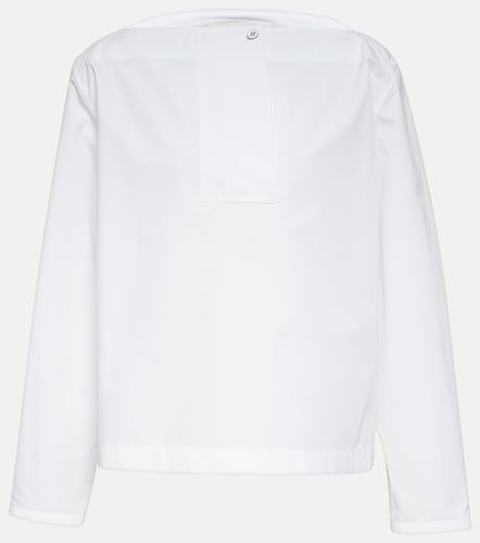 Top en popelín de algodón plisado - Jil Sander - Modalova