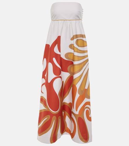 Algae cotton-blend maxi dress - Adriana Degreas - Modalova