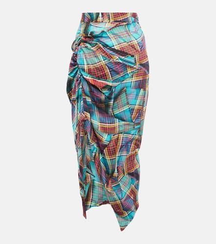 Panther tartan gathered midi skirt - Vivienne Westwood - Modalova