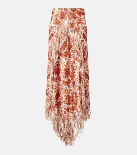 Rabanne Fringed printed maxi skirt - Rabanne - Modalova