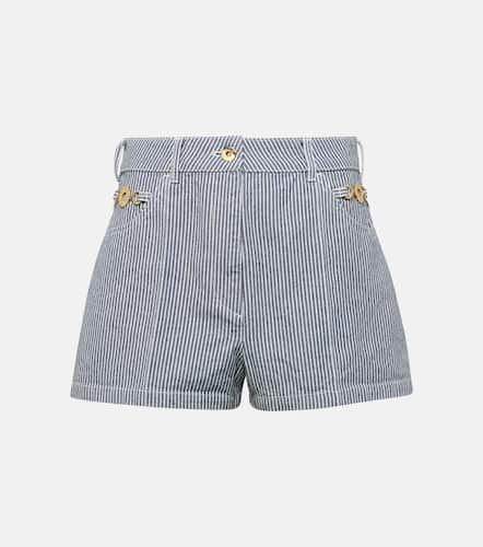 Striped high-rise denim shorts - Patou - Modalova