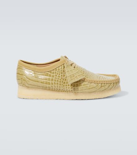 Wallabee croc-effect leather moccasins - Clarks Originals - Modalova