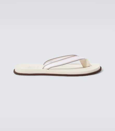 Leather thong sandals - Brunello Cucinelli - Modalova