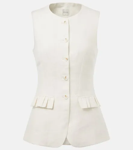 Posse Matilda ruffled linen vest - Posse - Modalova