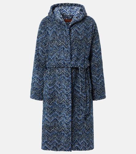 Bata de rizo de algodón en zigzag - Missoni - Modalova