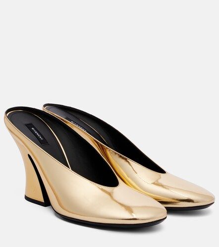 Sculpted 95 mirrored leather mules - Givenchy - Modalova