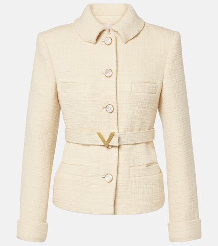 Chaqueta de tweed de mezcla de lana - Valentino - Modalova