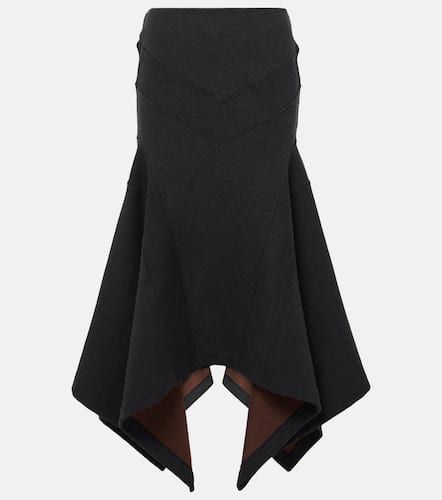 Asymmetric cotton midi skirt - The Attico - Modalova