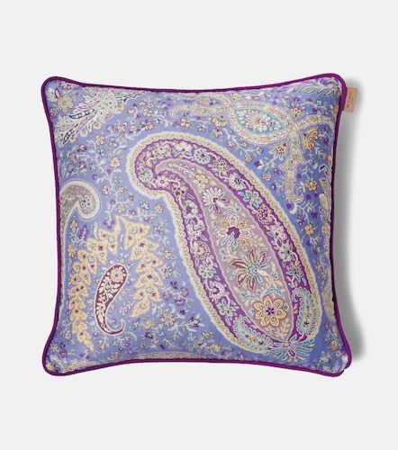 Cuscino in cotone con stampa paisley - Etro - Modalova
