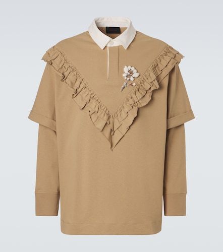 Ruffled cotton polo shirt - Simone Rocha - Modalova