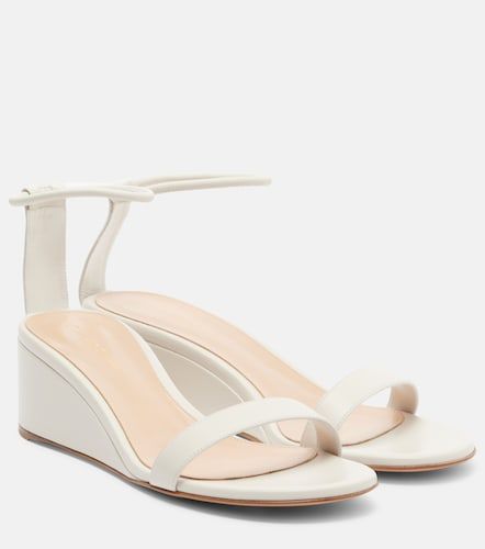 Leather wedge sandals - Gianvito Rossi - Modalova