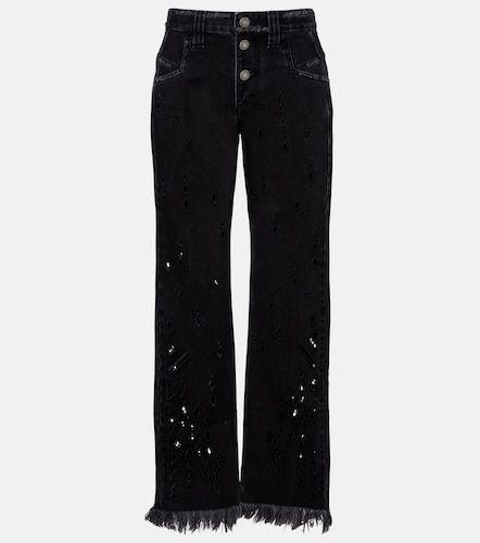 Jeans flared Amia con bordado inglés - Isabel Marant - Modalova