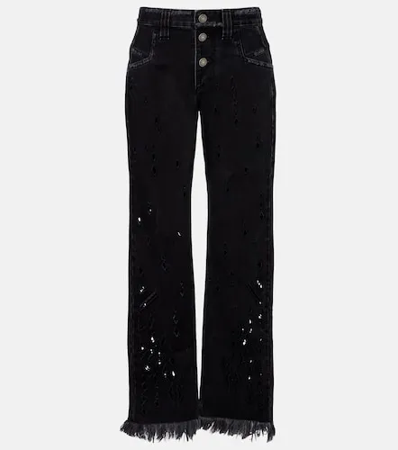 Jeans flared Amia con bordado inglés - Isabel Marant - Modalova