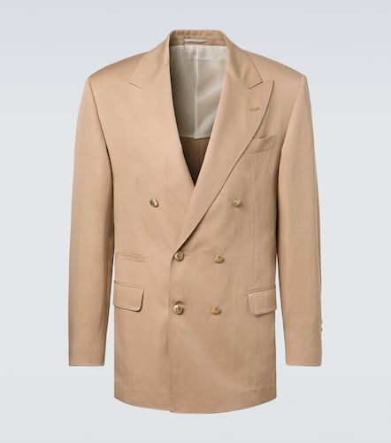 Blazer in seta e lino - Brunello Cucinelli - Modalova