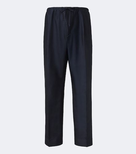 Pantaloni regular in cotone e seta - Bottega Veneta - Modalova