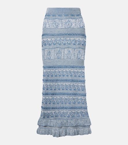 Falda midi de croché de algodón - Etro - Modalova